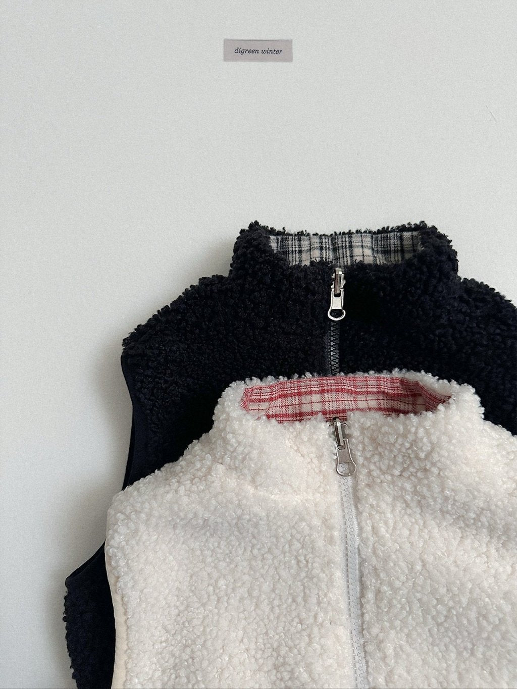 [digreen] Reversible Check Vest