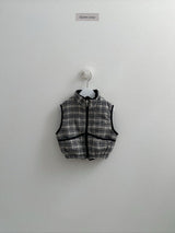 [digreen] Reversible Check Vest