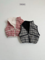 [digreen] Reversible Check Vest