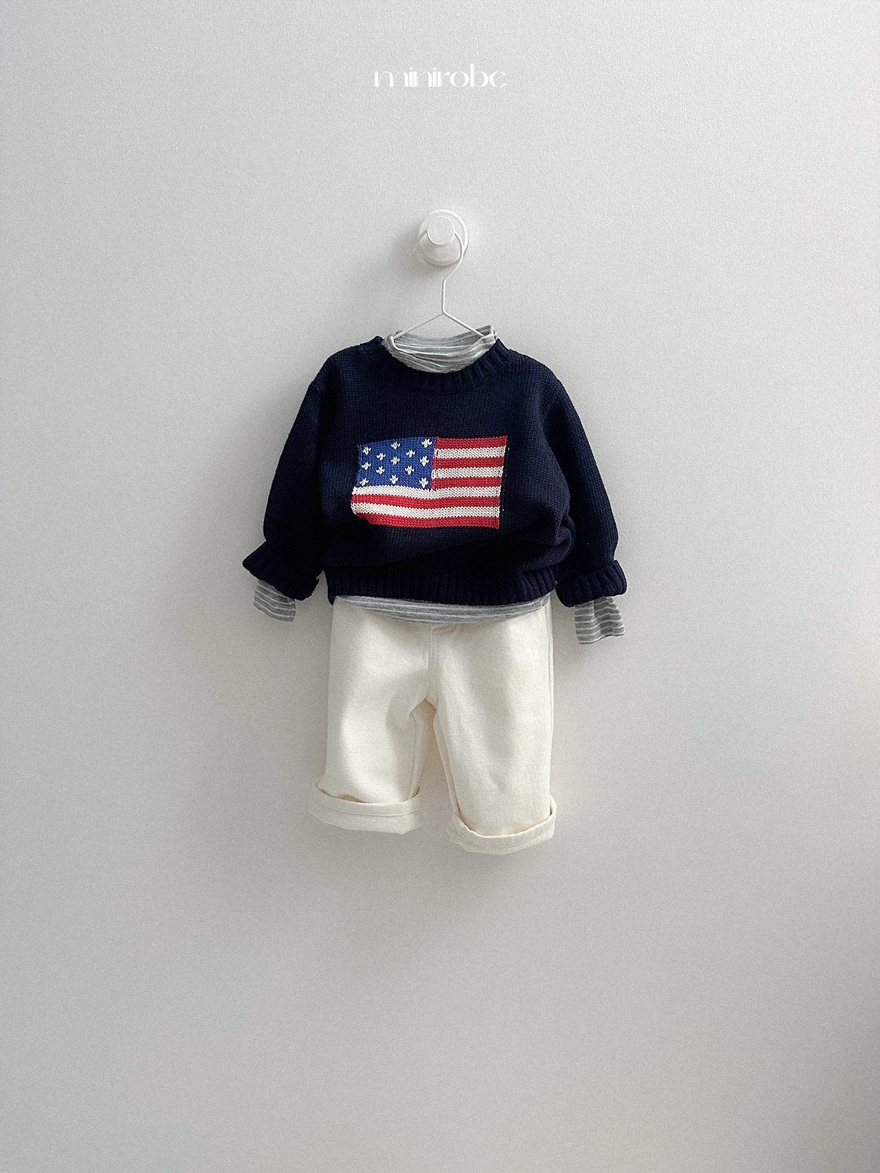 [minirobe] American knit sweater