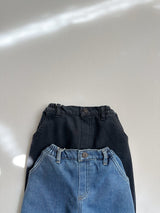 [minirobe] Dart denim pants