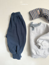 [minirobe] Popo placket sweatshirt