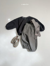 [minirobe] Popo placket sweatshirt