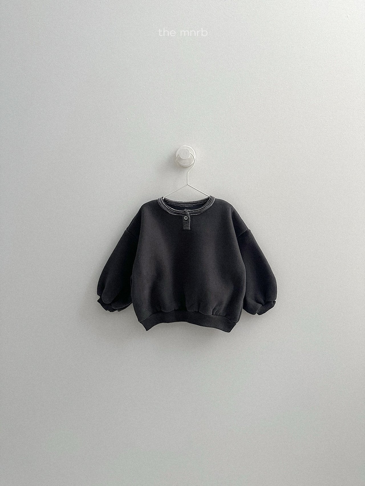 [minirobe] Popo placket sweatshirt