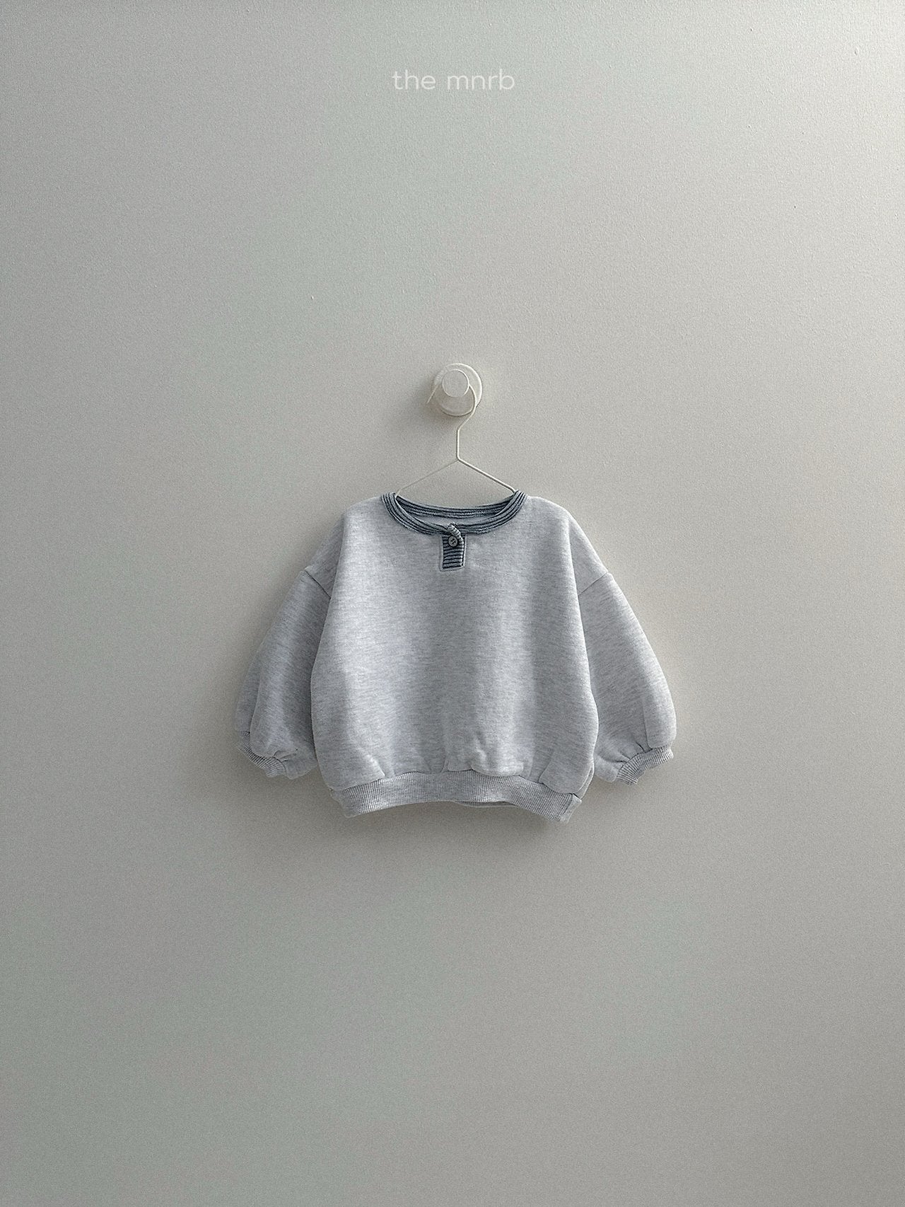 [minirobe] Popo placket sweatshirt