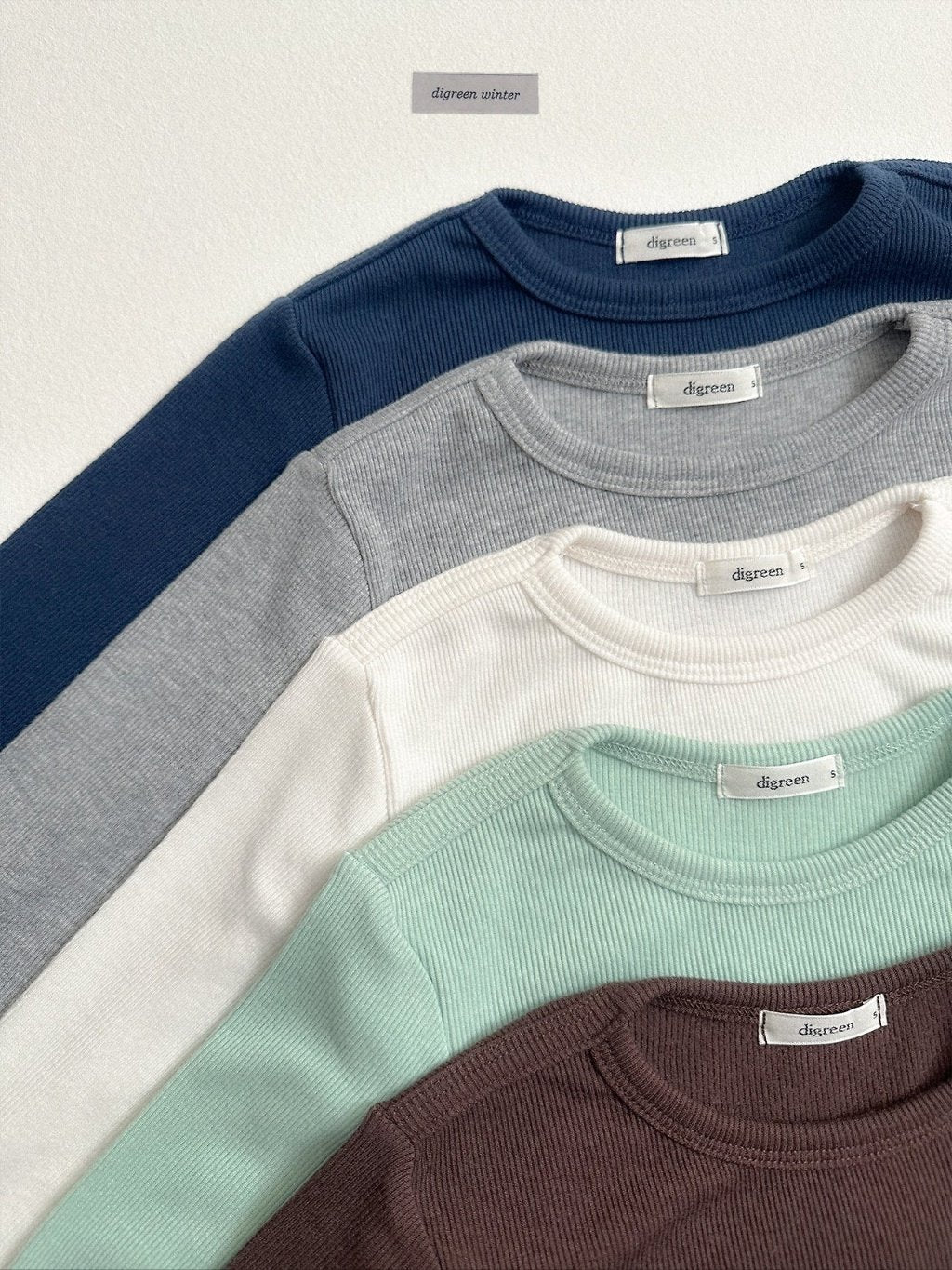 [digreen] Clay Rib Tee