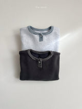 [minirobe] Popo placket sweatshirt