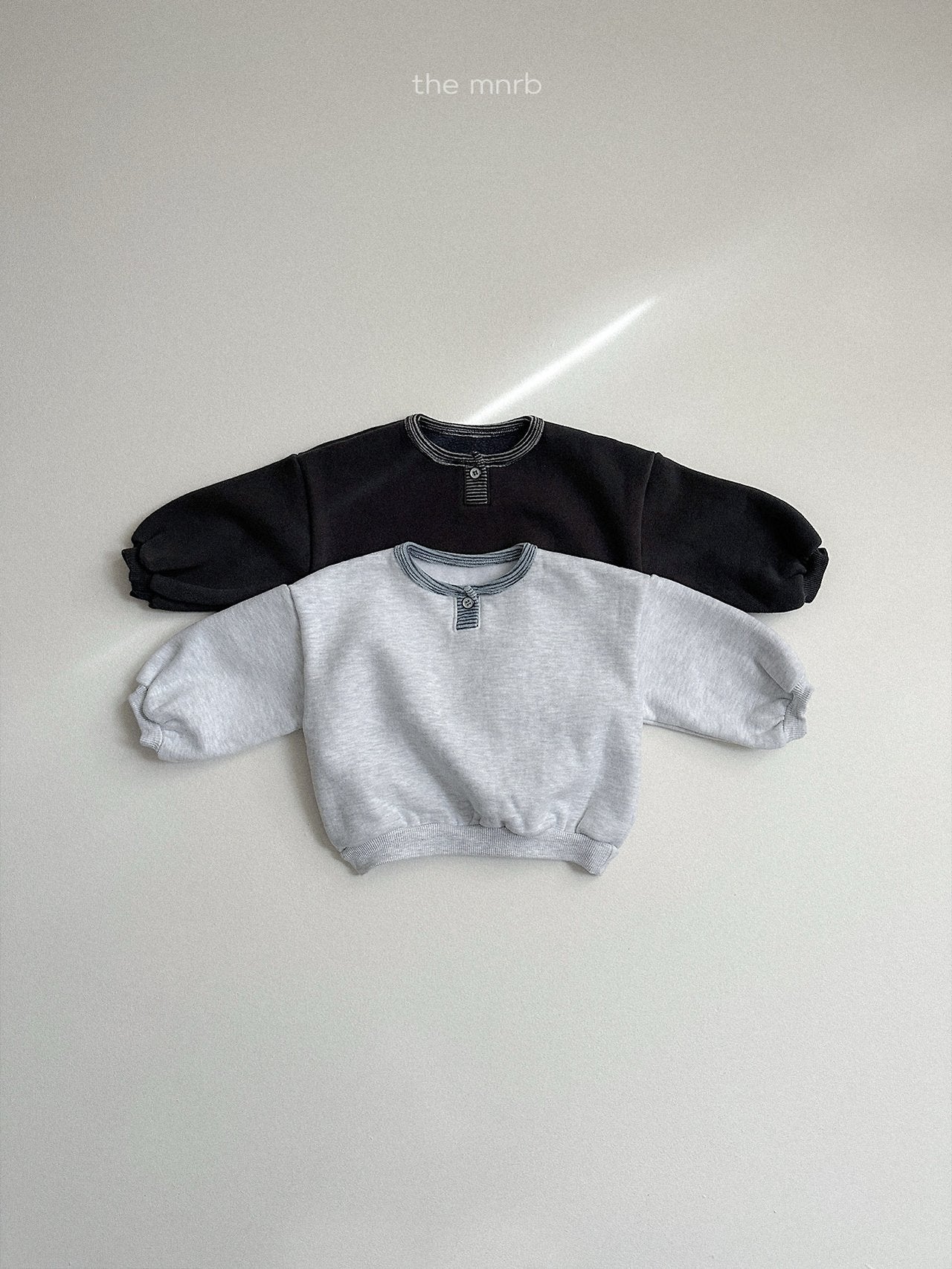[minirobe] Popo placket sweatshirt