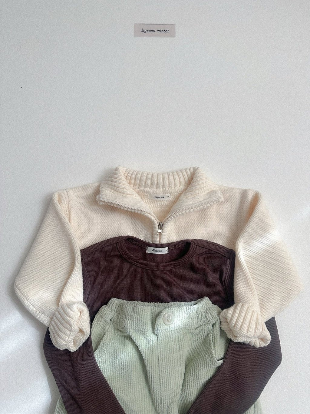 [digreen] Clay Rib Tee