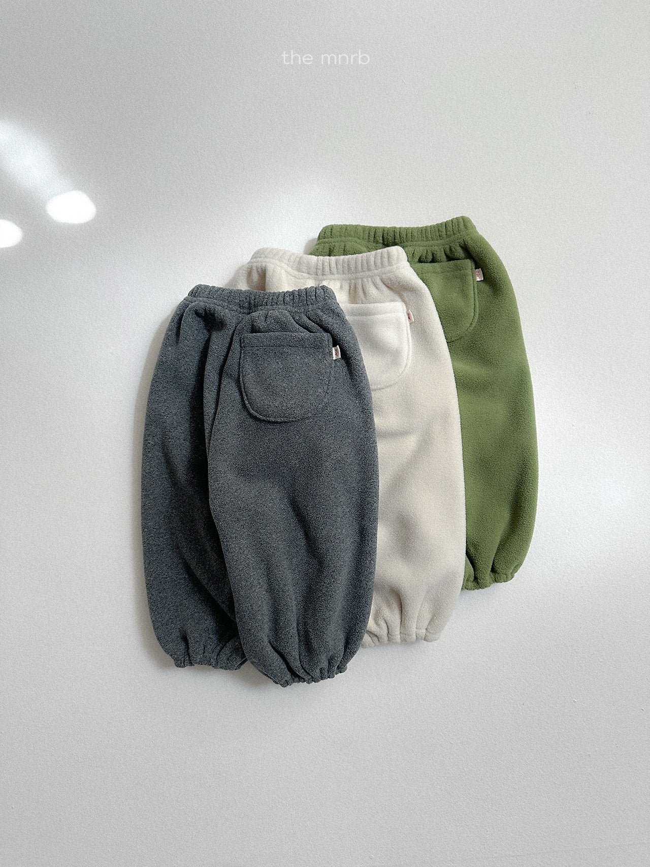 [minirobe] Teddy jogger pants