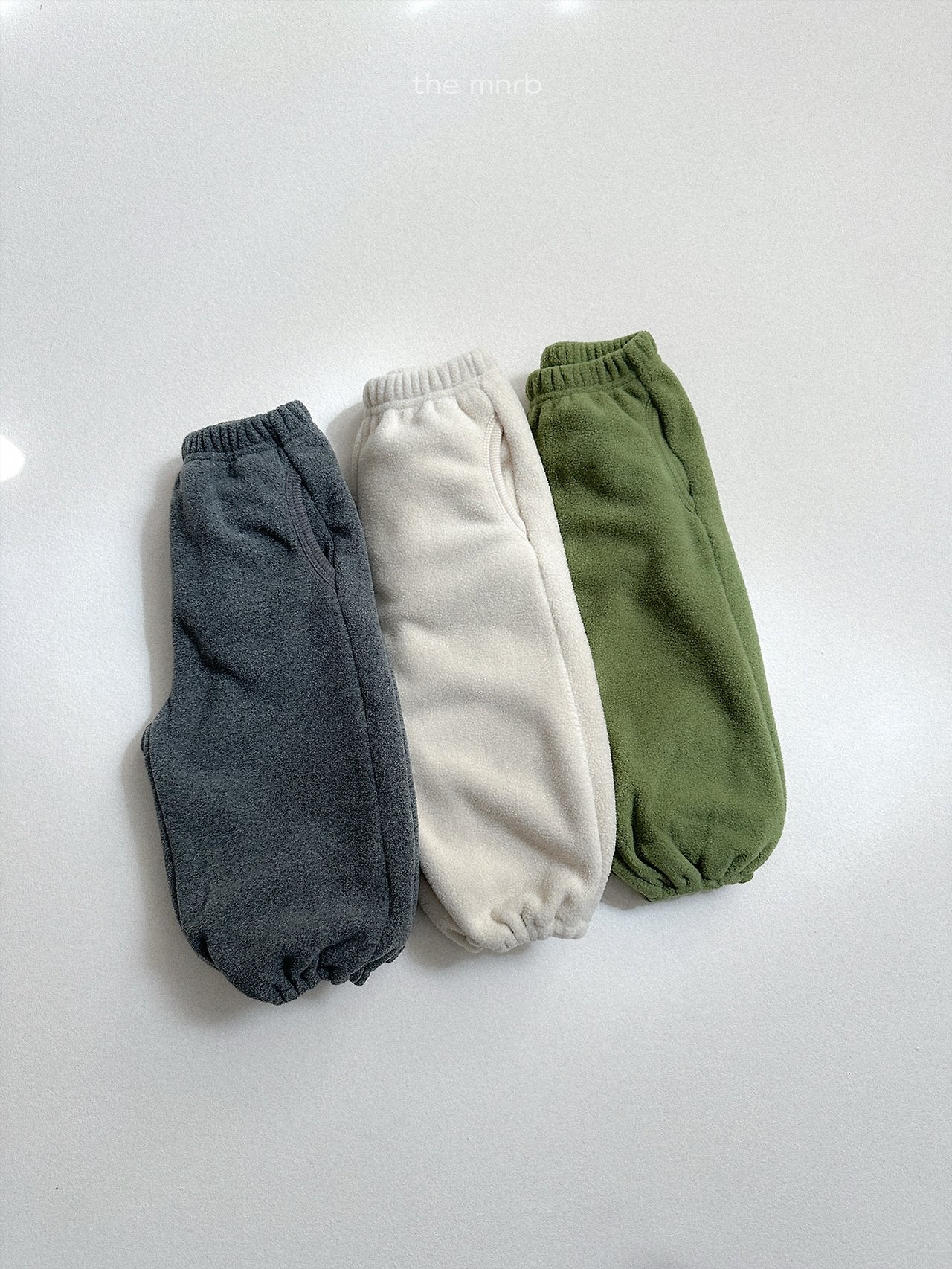 [minirobe] Teddy jogger pants