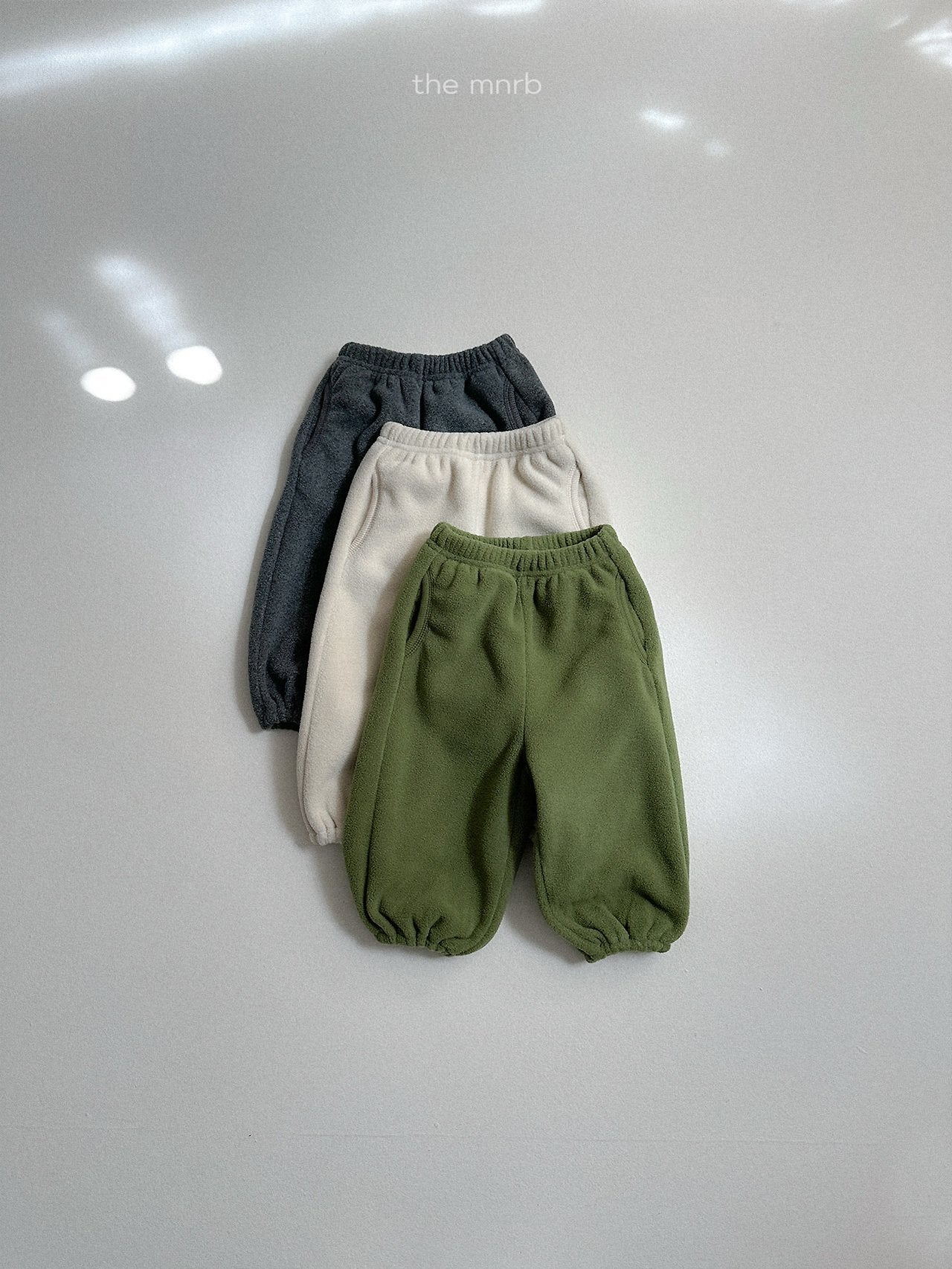 [minirobe] Teddy jogger pants