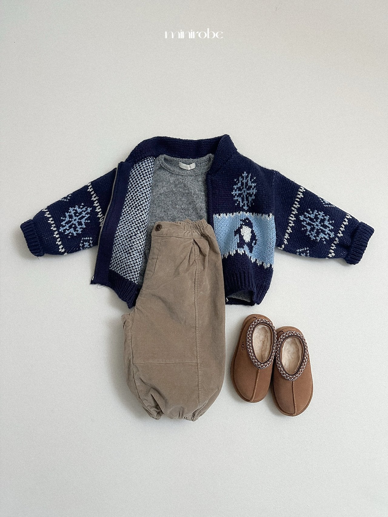 [minirobe] Penguin knit cardigan