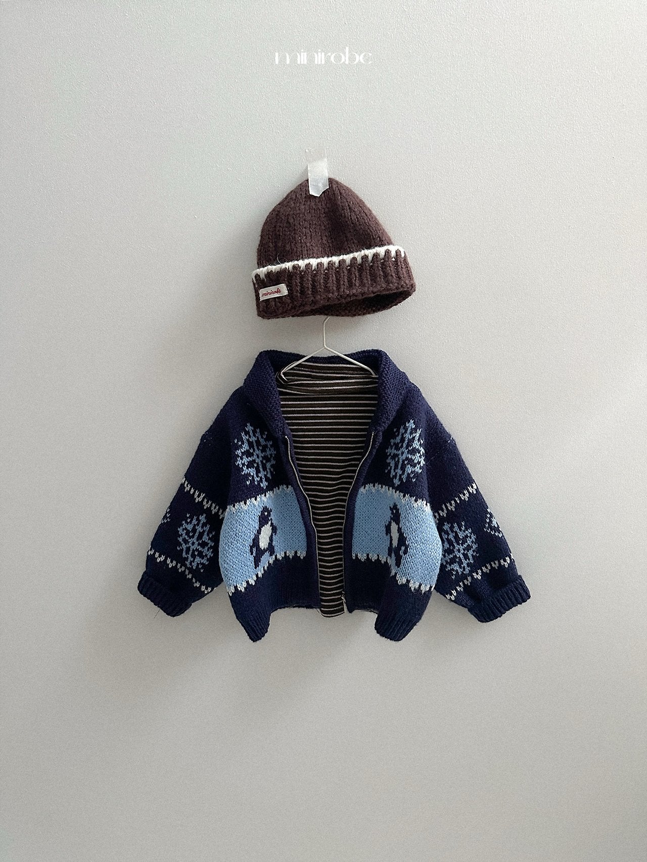 [minirobe] Penguin knit cardigan