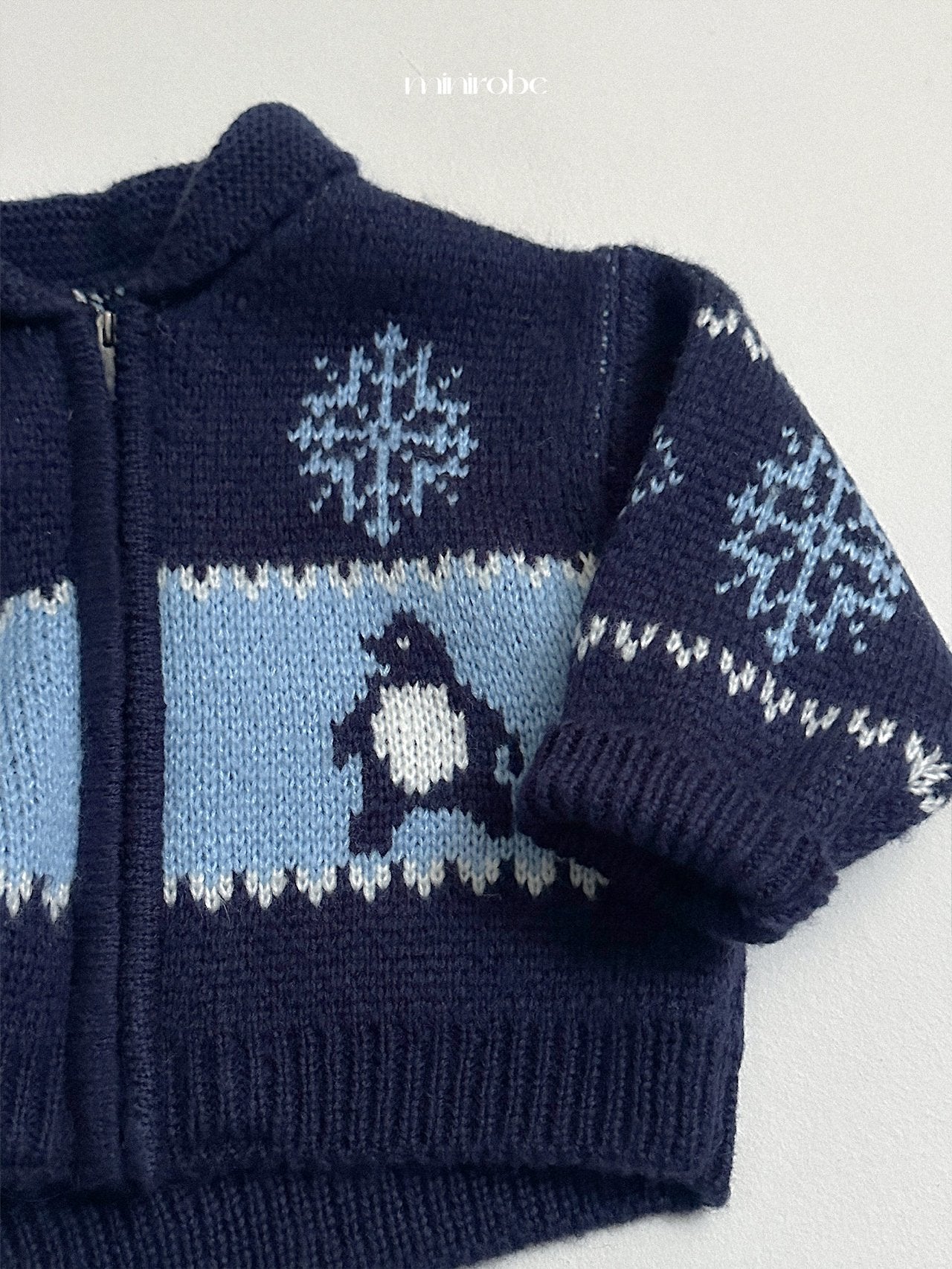 [minirobe] Penguin knit cardigan