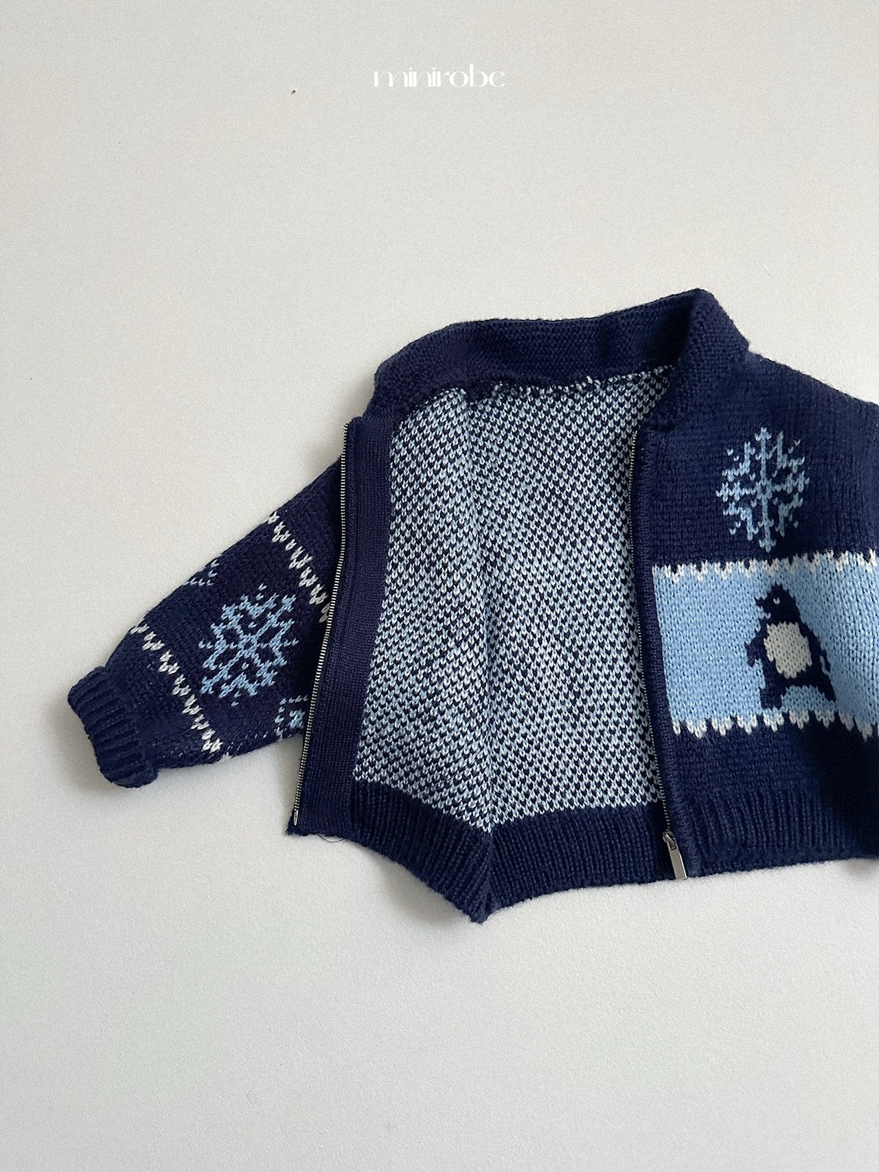 [minirobe] Penguin knit cardigan