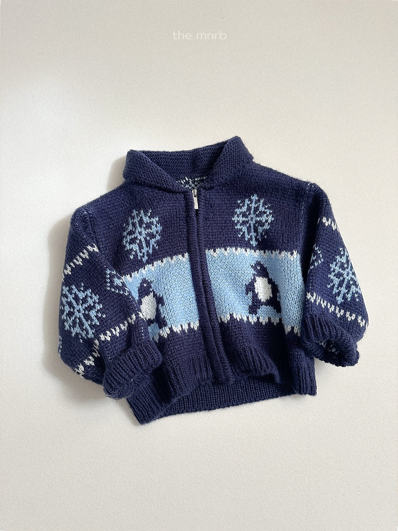 [minirobe] Penguin knit cardigan
