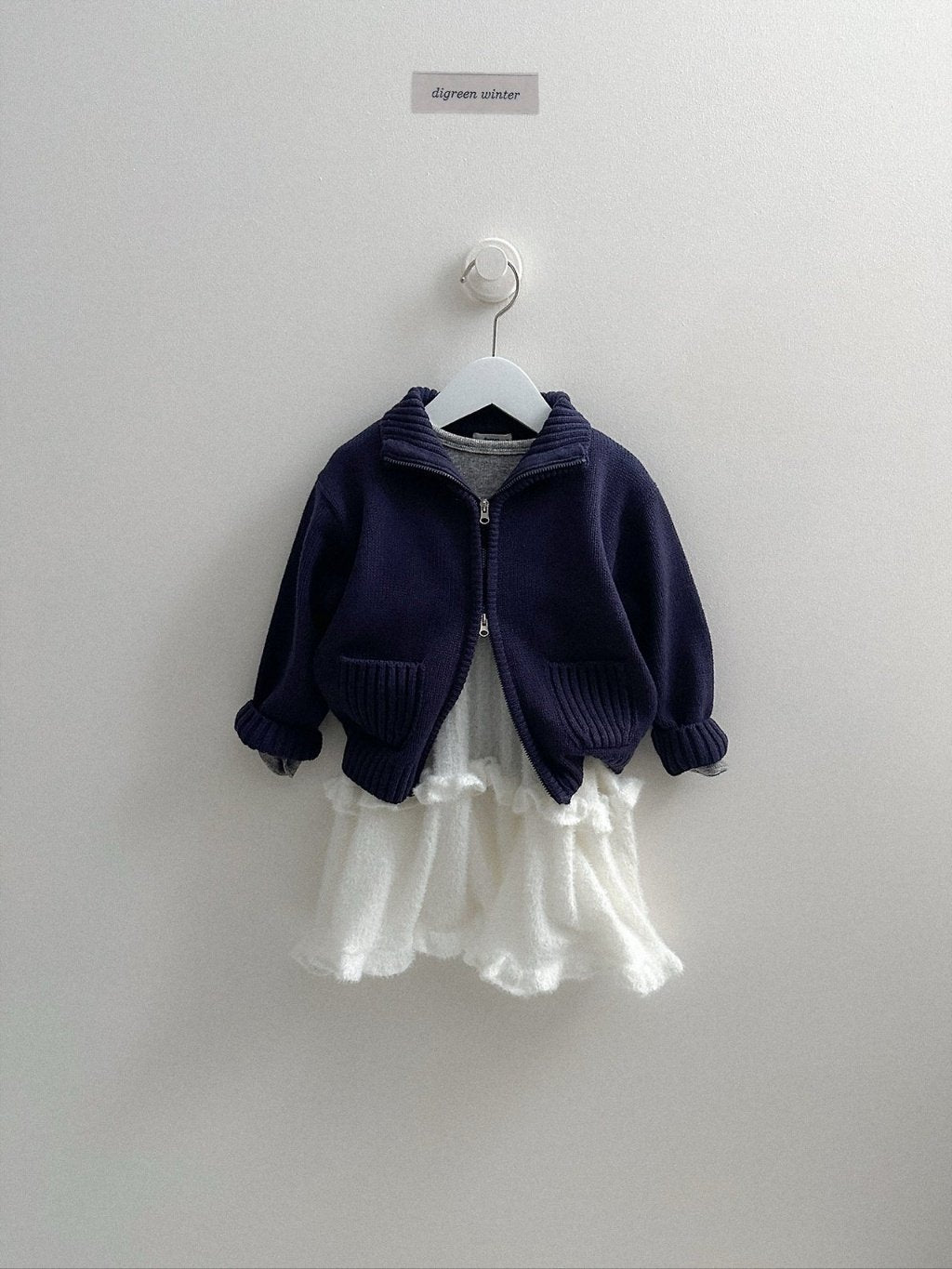 [digreen] Roel Knit Zipup Pullober