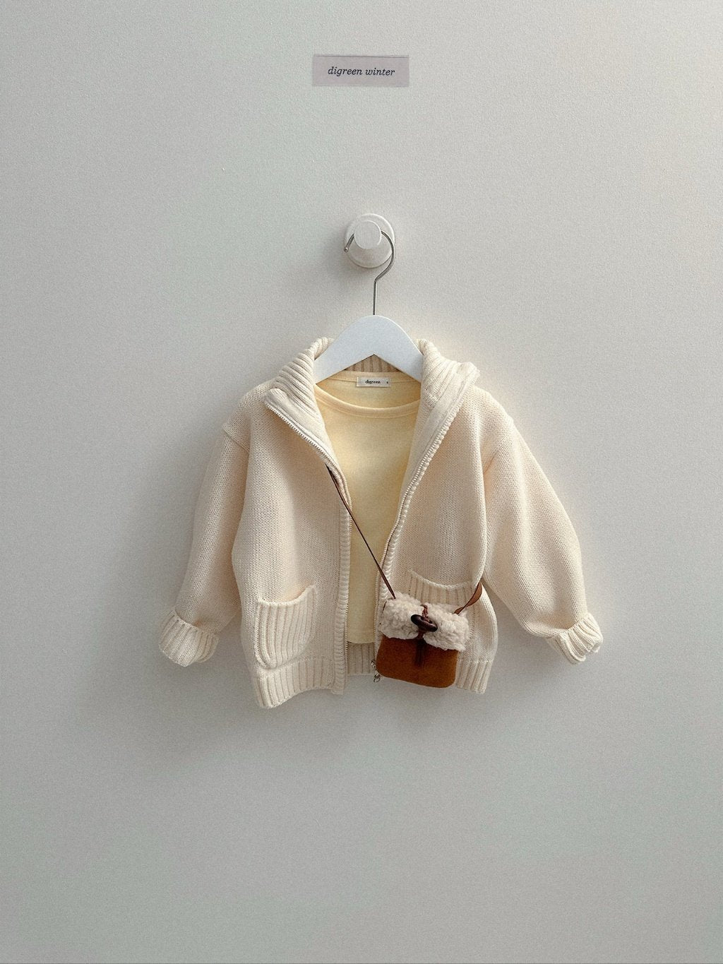 [digreen] Roel Knit Zipup Pullober