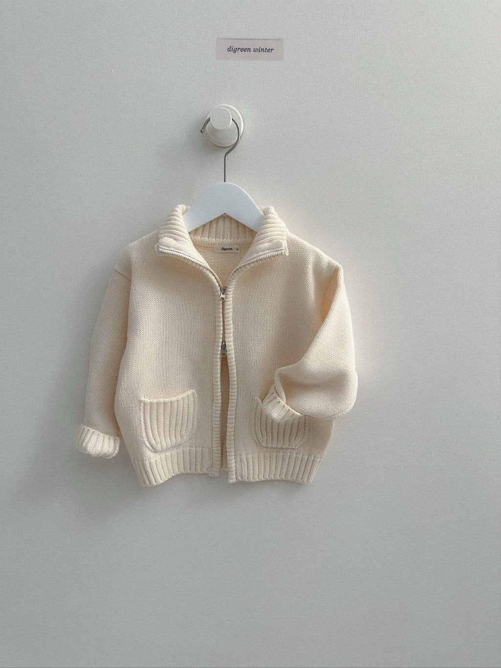 [digreen] Roel Knit Zipup Pullober