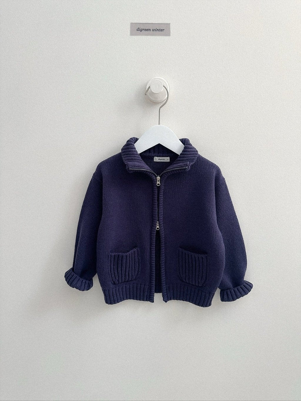 [digreen] Roel Knit Zipup Pullober