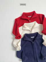 [digreen] Roel Knit Zipup Pullober