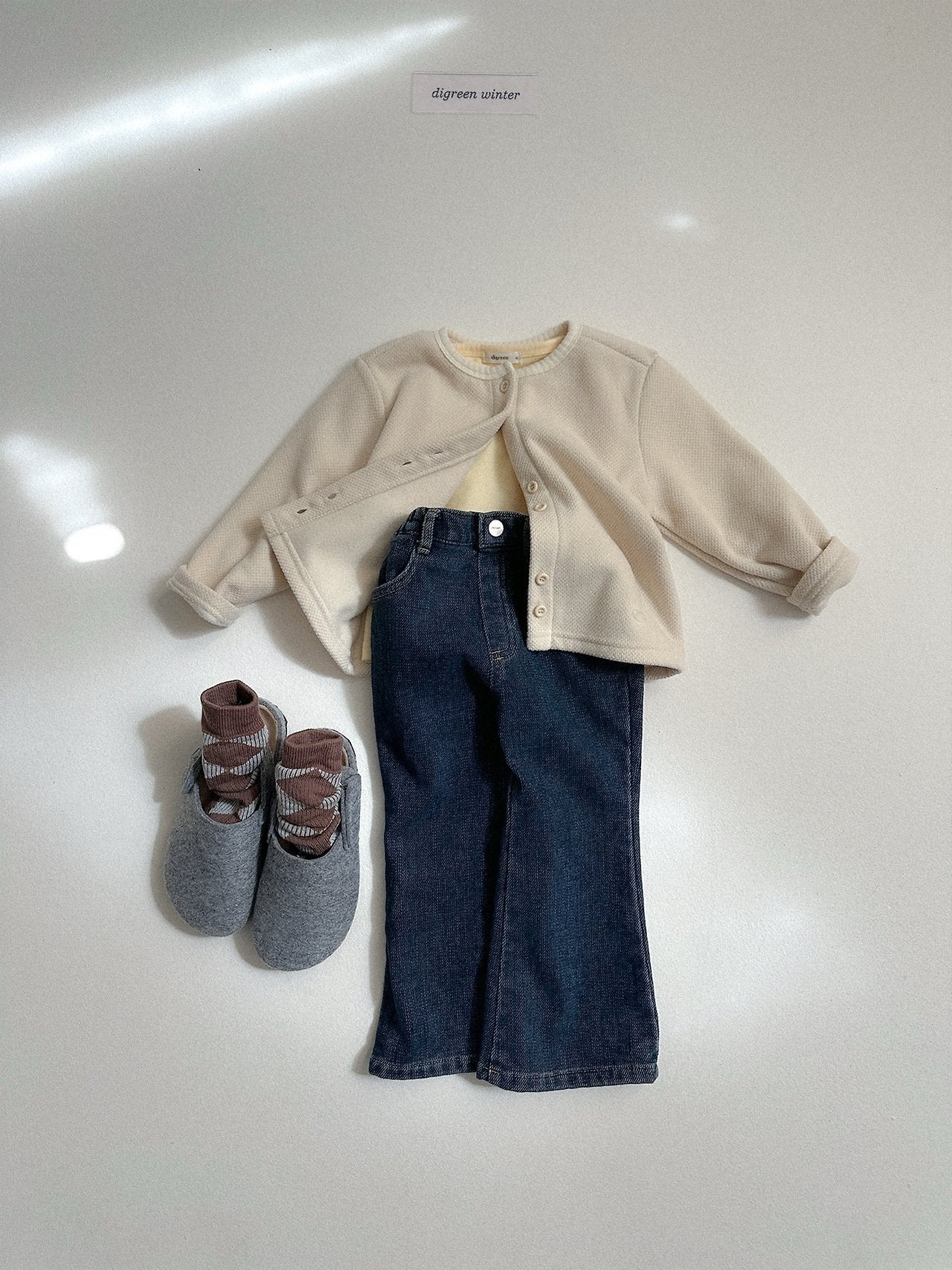 [digreen] Chenille Flare Denim