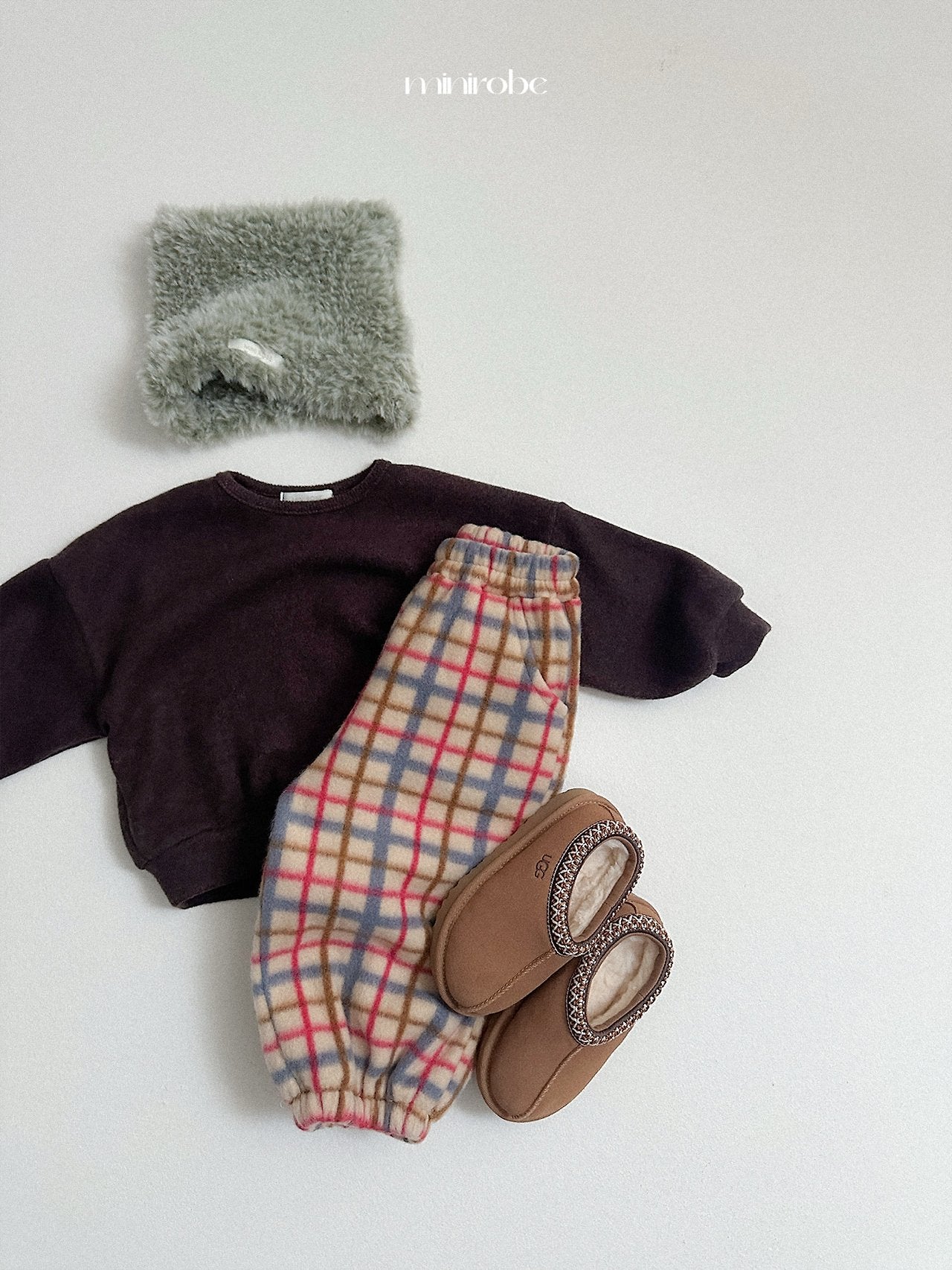 [minirobe] Fleece jogger pants