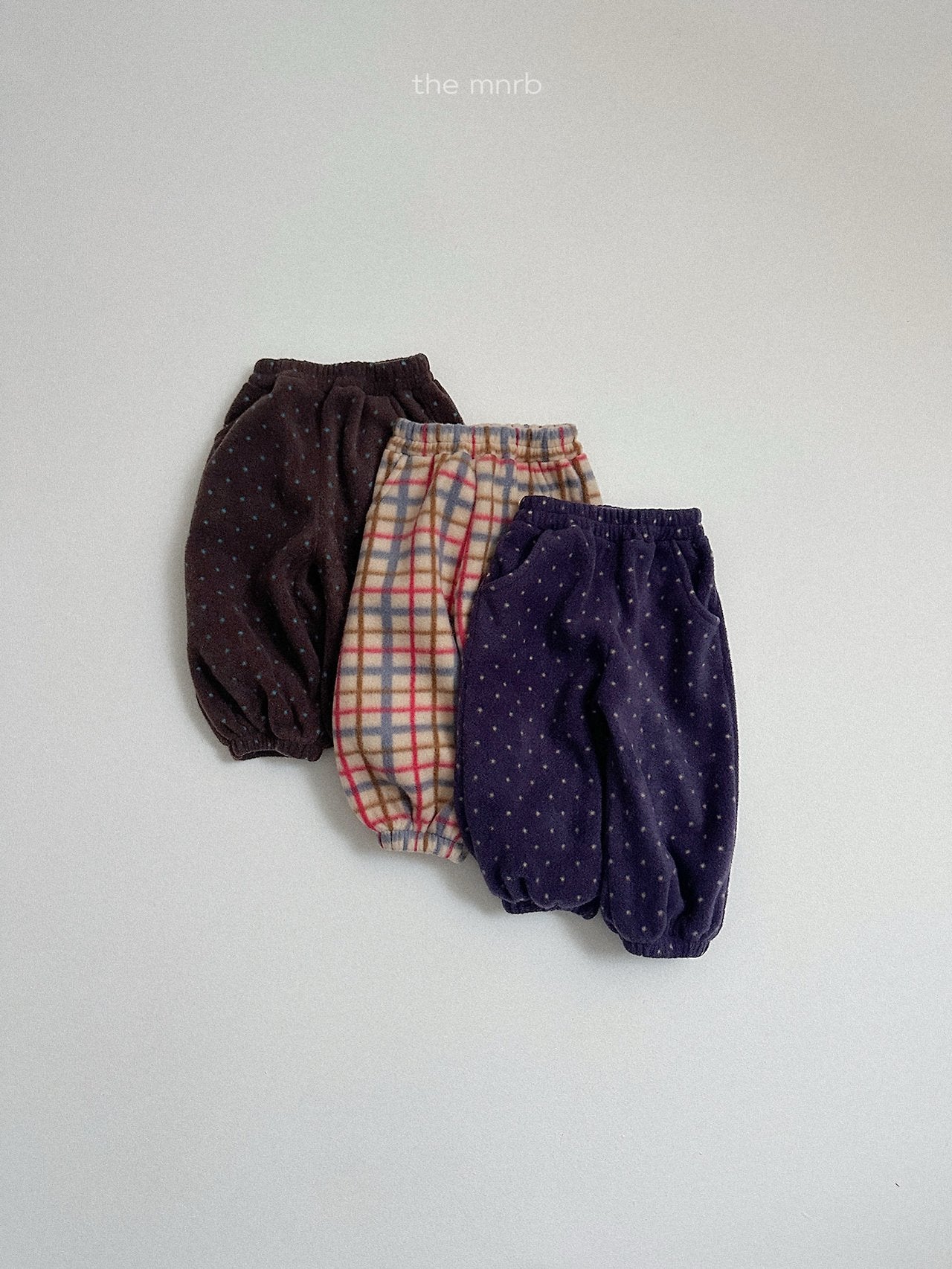 [minirobe] Fleece jogger pants