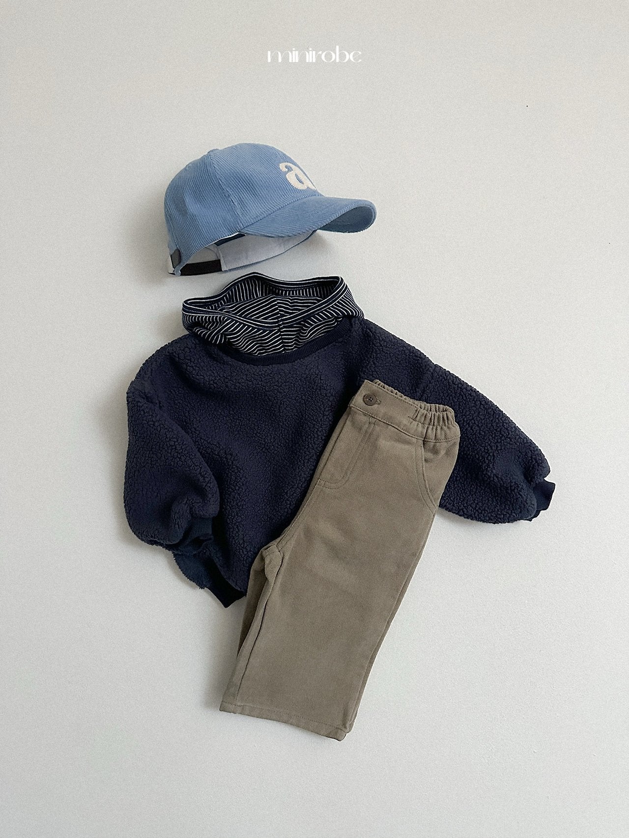 [minirobe] Boa stripe hoodie