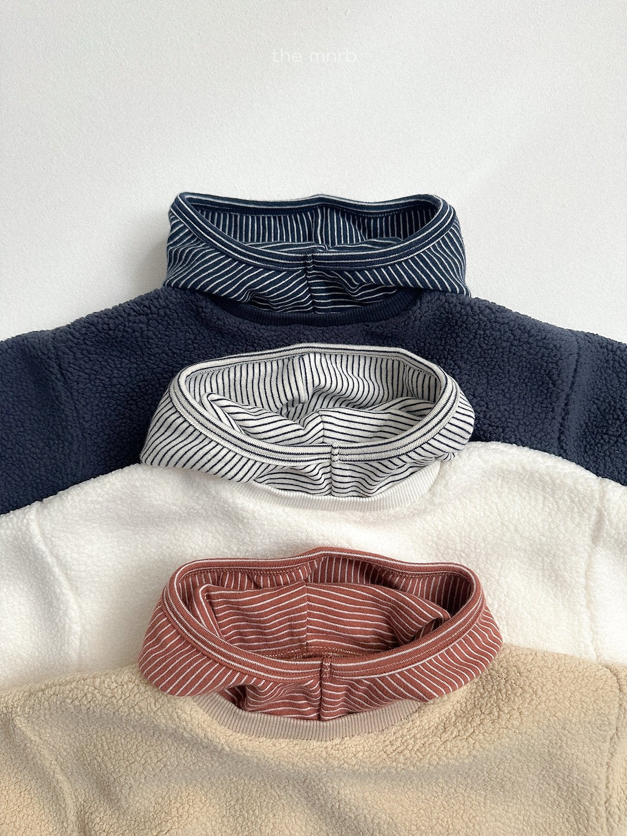 [minirobe] Boa stripe hoodie