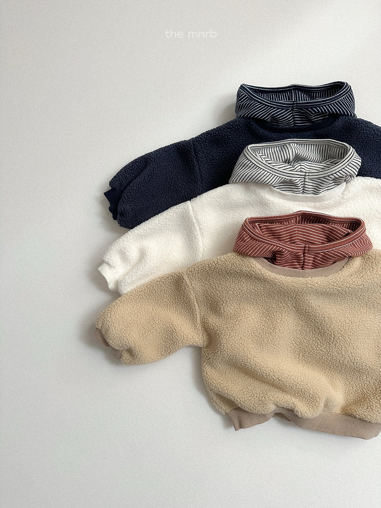 [minirobe] Boa stripe hoodie