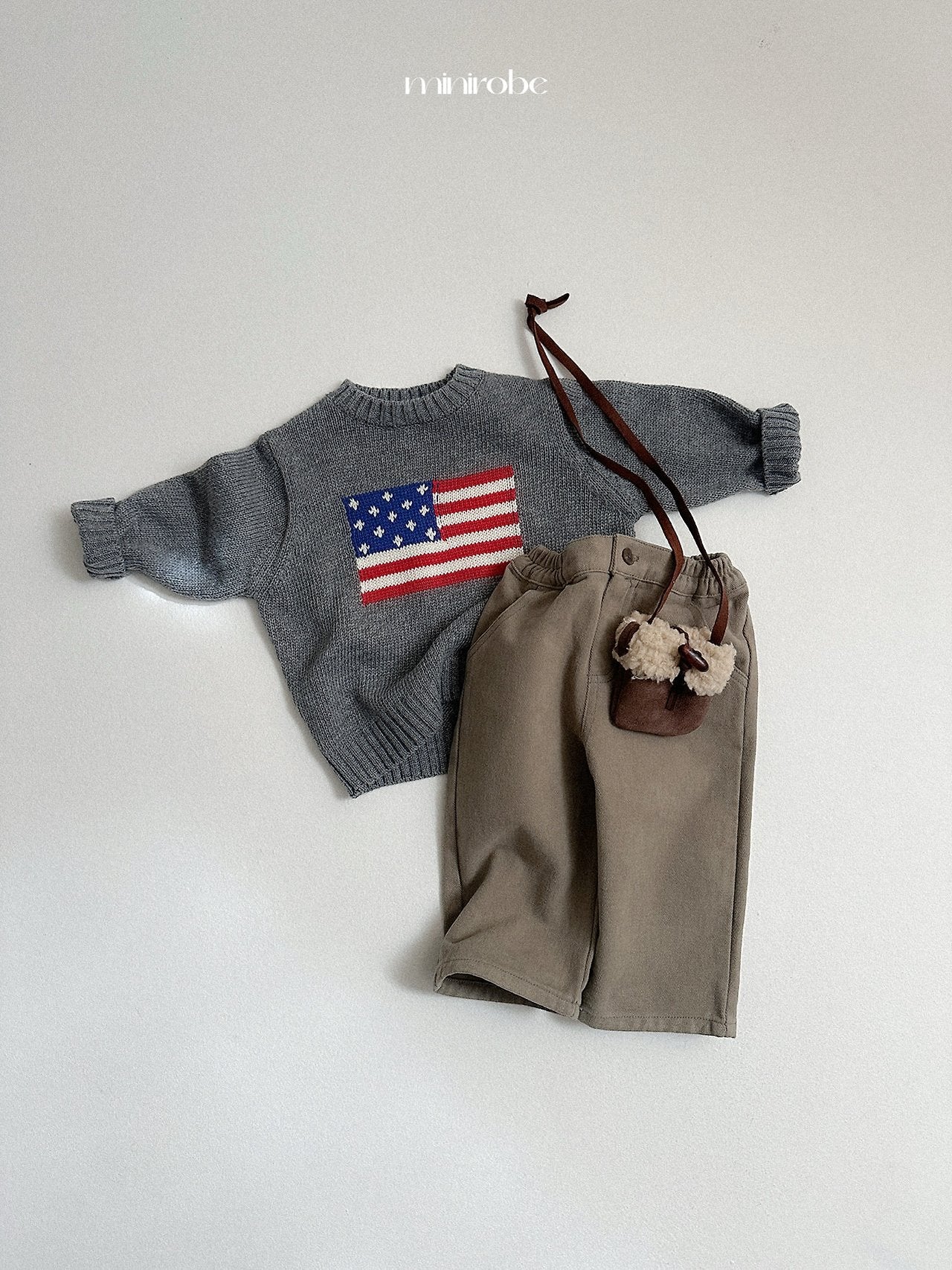 [minirobe] Winter basic straight pants
