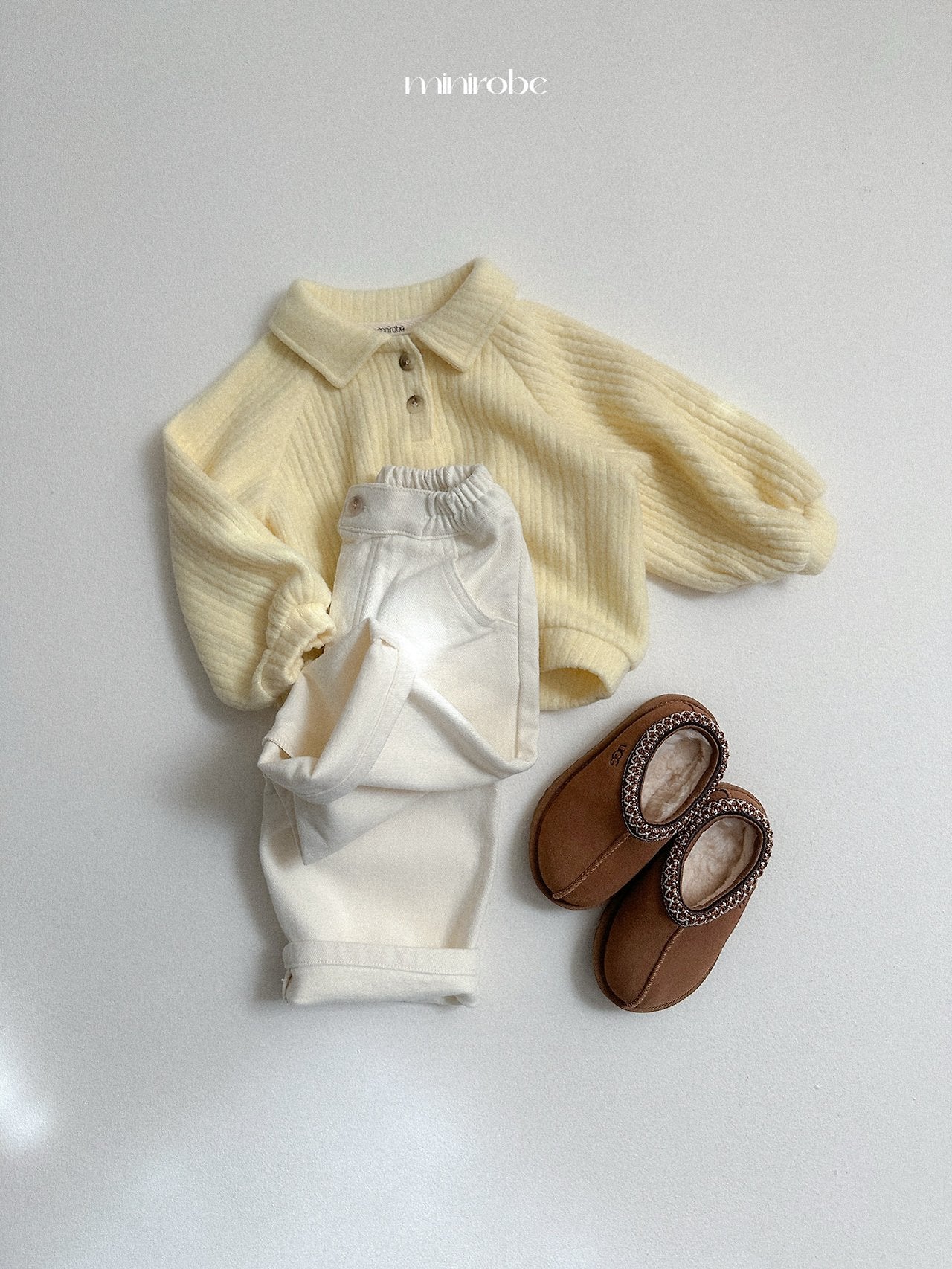 [minirobe] Winter basic straight pants