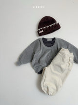 [minirobe] Velour uneck sweatshirt