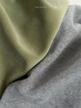 [minirobe] Velour uneck sweatshirt