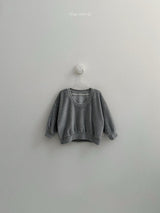 [minirobe] Velour uneck sweatshirt