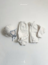[atomeme] Teddy Flower Zip-up