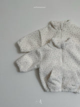 [atomeme] Teddy Flower Zip-up