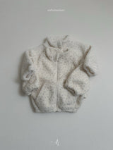 [atomeme] Teddy Flower Zip-up