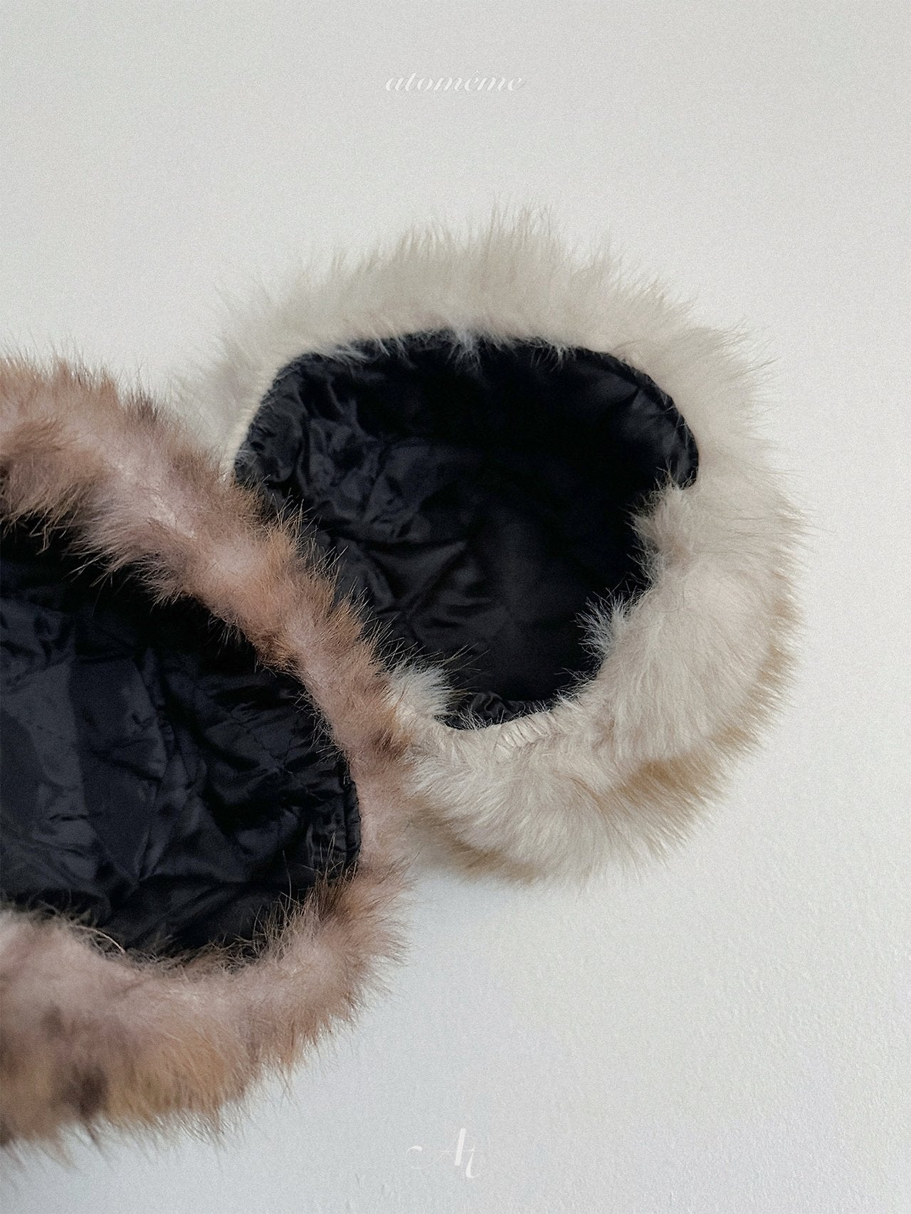 [atomeme] Fur Bucket Hat