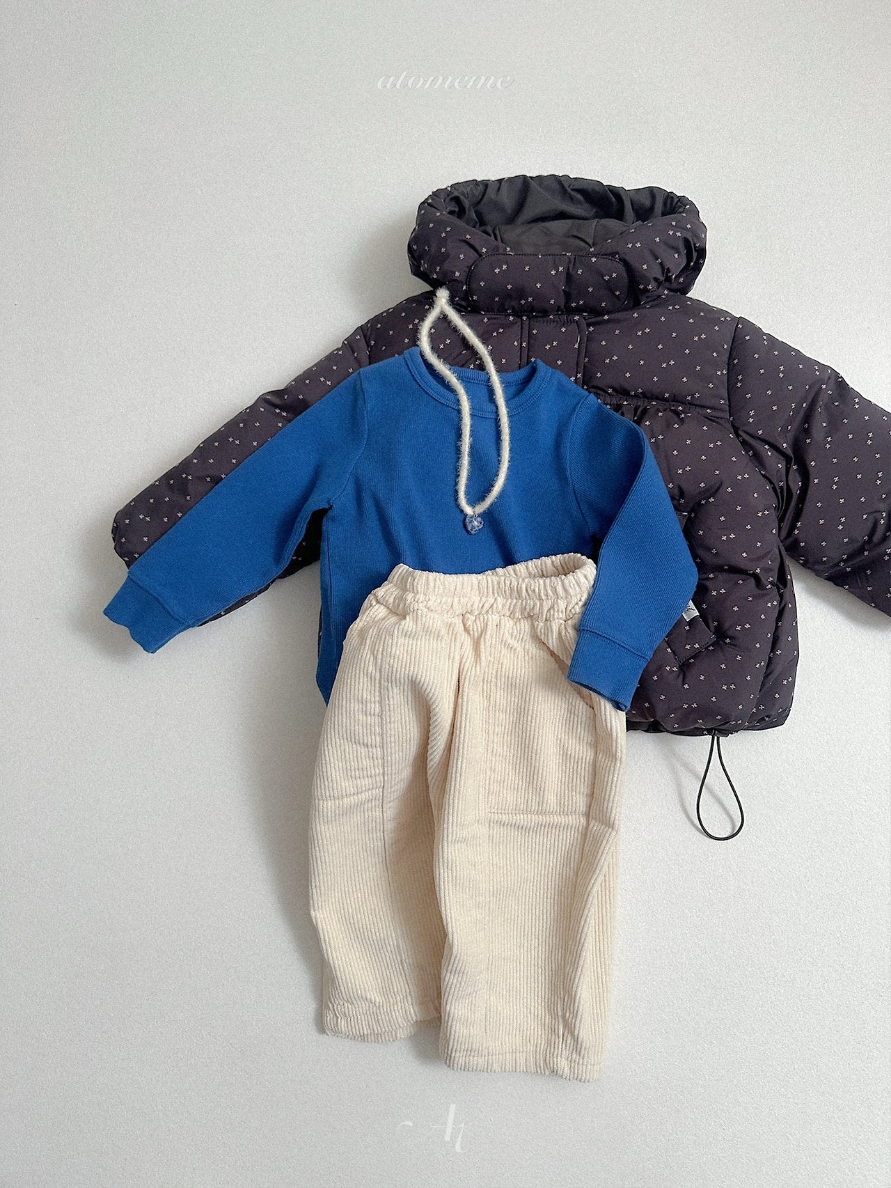 [atomeme] Ecru Padding Jumper