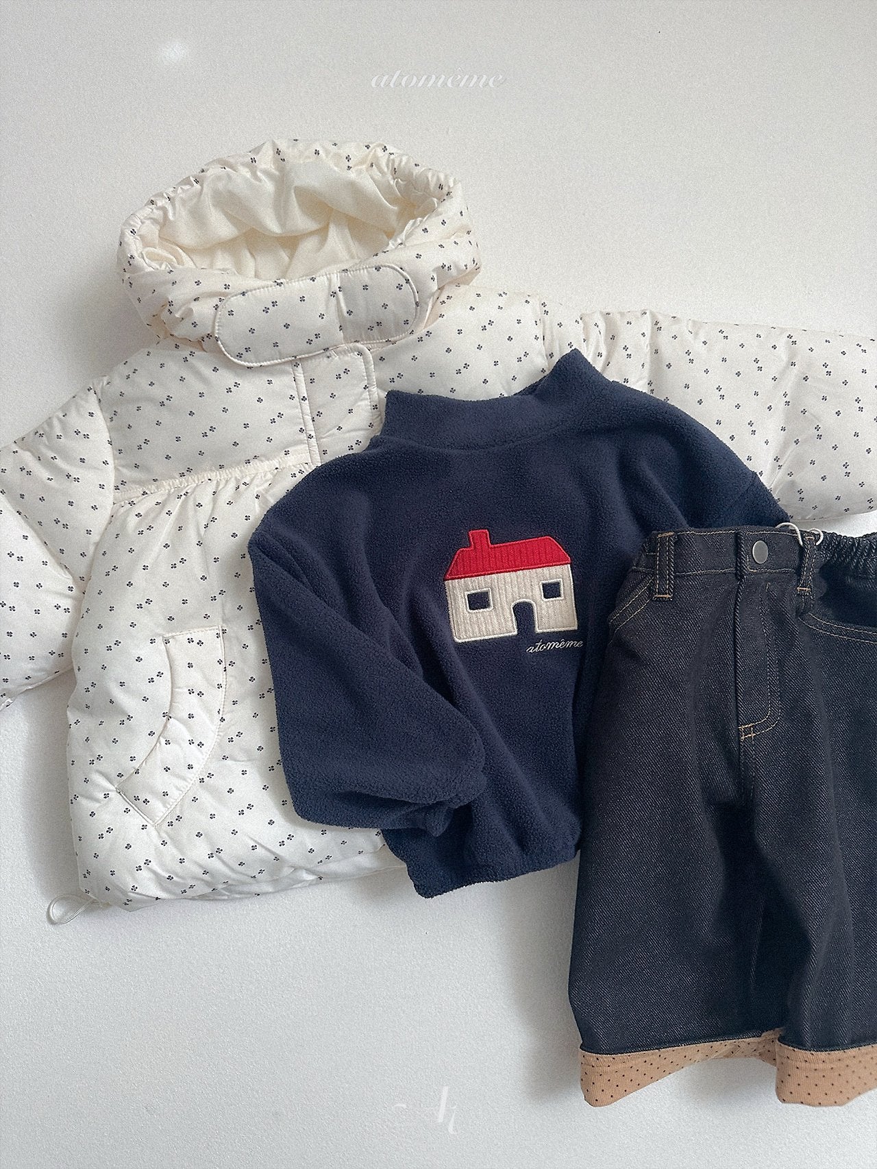[atomeme] Ecru Padding Jumper