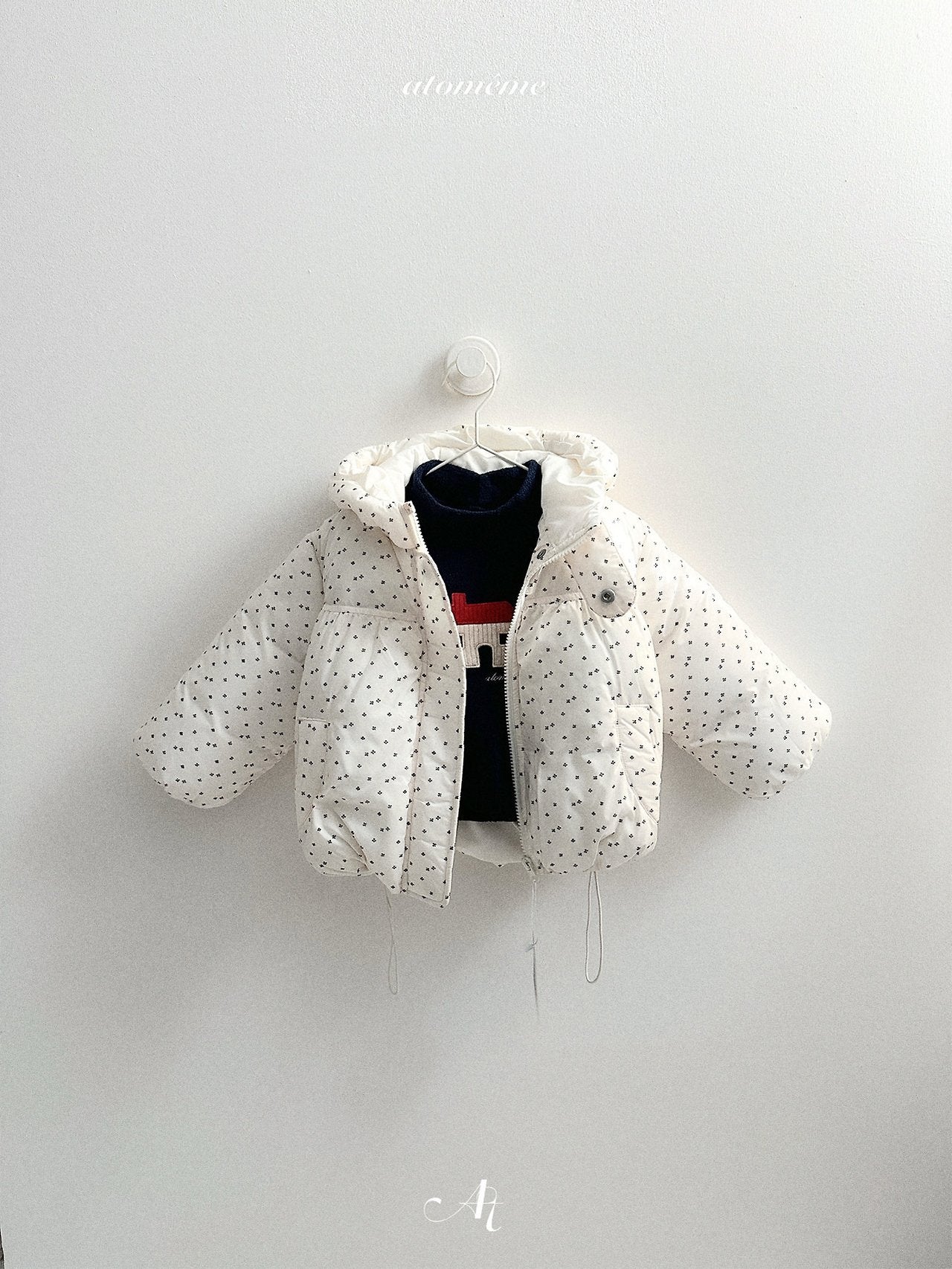 [atomeme] Ecru Padding Jumper