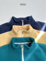 [digreen] Camel Zipup Jumper