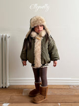 [ELLY MOLLY] Eskimo fur jumper