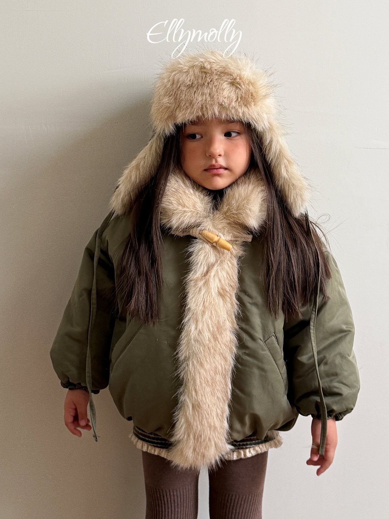 [ELLY MOLLY] Eskimo fur jumper