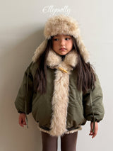 [ELLY MOLLY] Eskimo fur jumper