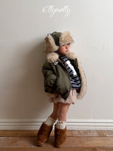 [ELLY MOLLY] Eskimo fur jumper