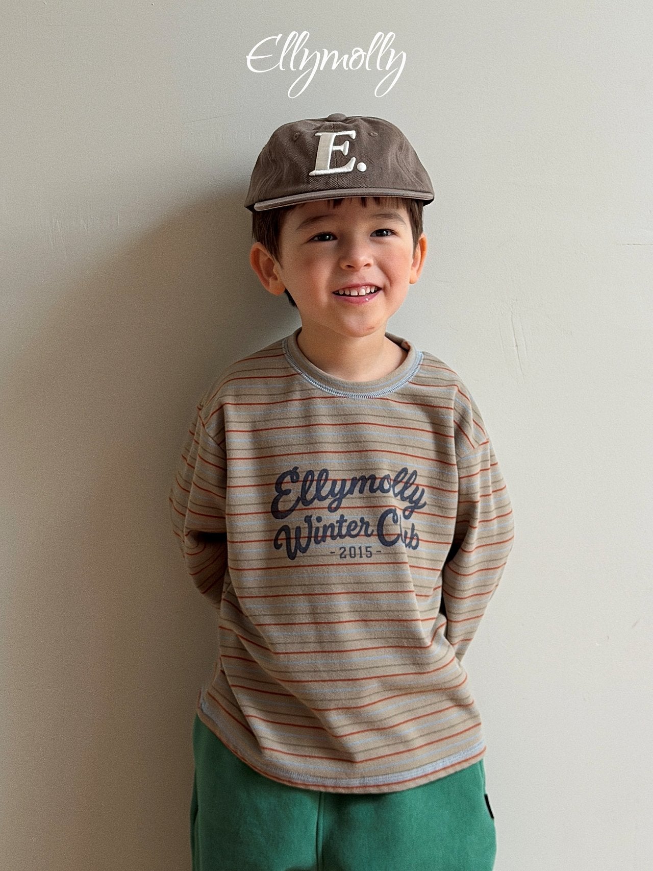 [ELLY MOLLY] Club stripe tee